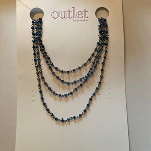 Lia Sophia 4-strand necklace “Indigo Ice”